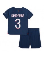 Paris Saint-Germain Presnel Kimpembe #3 Domácí dres pro děti 2023-24 Krátký Rukáv (+ trenýrky)